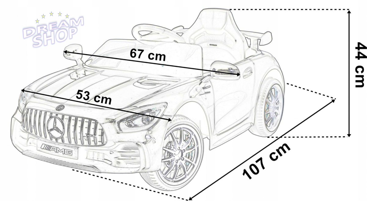 Samochodzik MERCEDES AMG GTR czerwony Samochodzik MERCEDES AMG GTR czerwony