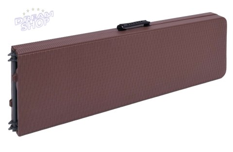 Składana ławka cateringowa rattan brązowa Składana ławka cateringowa rattan brązowa