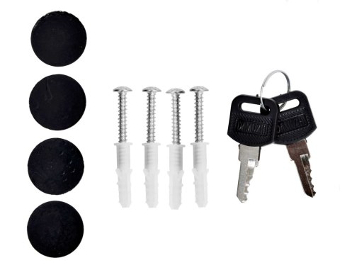 Skrzynka na listy HANS z gazetnikiem czarna