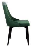 Krzesło aksamitne Lorient Velvet Ciemno-Zielony