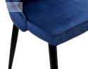 Krzesło aksamitne Lorient Velvet Granatowy