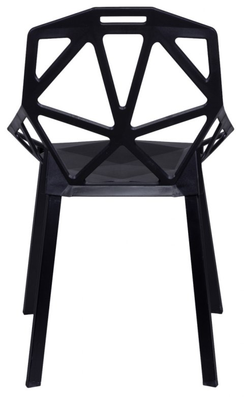 Krzesło ażurowe VECTOR czarne
