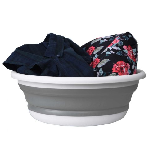 Miska okrągła 37 cm biało-szara COMPACT