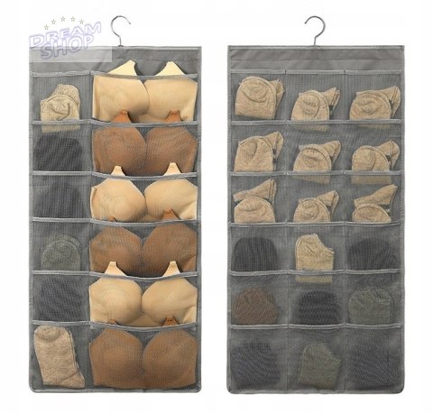 Organizer wiszący Vitto 30 przegródek szary Organizer wiszący Vitto 30 przegródek szary