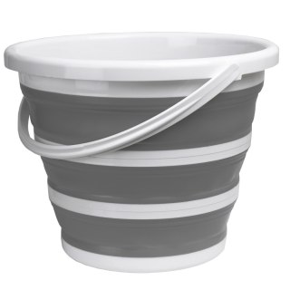 Wiaderko składane 32cm biało-szare COMPACT