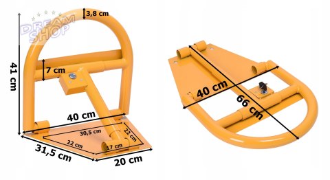 Blokada parkingowa zapora 40 cm