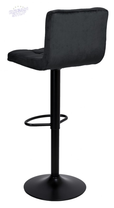 Krzesło barowe ARAKO BLACK aksamitne czarne VELVET Krzesło barowe ARAKO BLACK aksamitne czarne VELVET