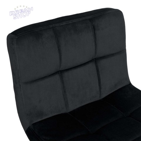Krzesło barowe ARAKO BLACK aksamitne czarne VELVET Krzesło barowe ARAKO BLACK aksamitne czarne VELVET