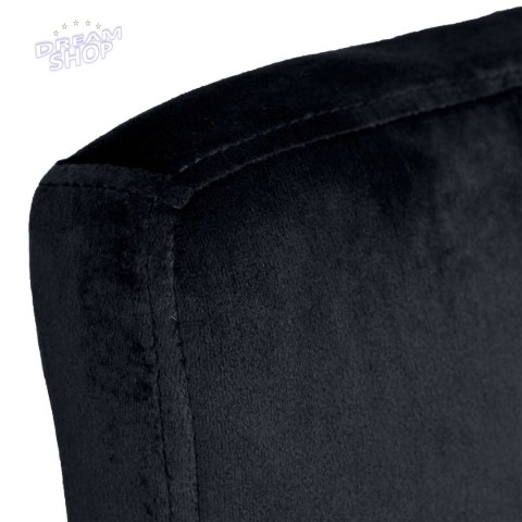 Krzesło barowe ARAKO BLACK aksamitne czarne VELVET Krzesło barowe ARAKO BLACK aksamitne czarne VELVET