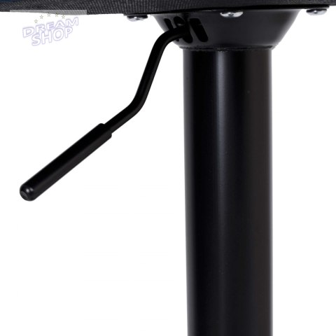 Krzesło barowe ARAKO BLACK aksamitne grafitowe VELVET Krzesło barowe ARAKO BLACK aksamitne grafitowe VELVET