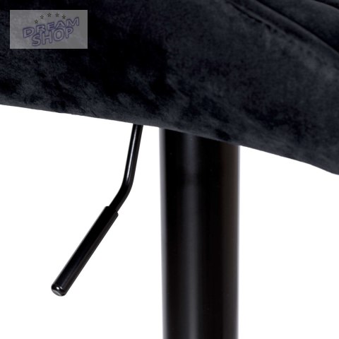 Krzesło barowe GRAPPO VELVET czarne Krzesło barowe GRAPPO VELVET czarne