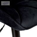 Krzesło barowe GRAPPO VELVET czarne