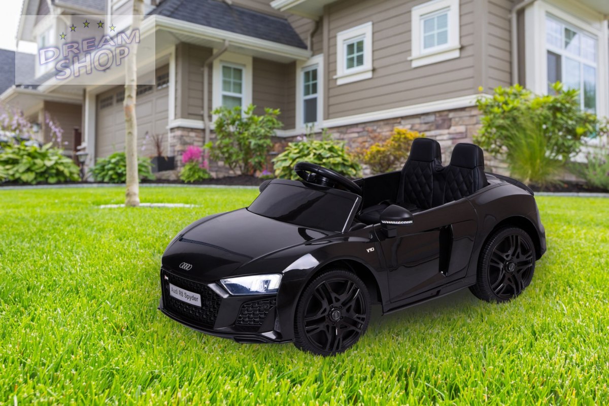 Samochodzik auto AUDI R8 SPYDER czarny Samochodzik auto AUDI R8 SPYDER czarny