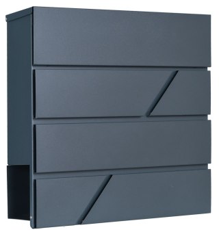 Skrzynka na listy TOVE z gazetnikiem antracyt