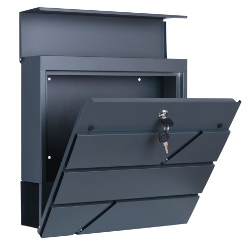 Skrzynka na listy TOVE z gazetnikiem antracyt