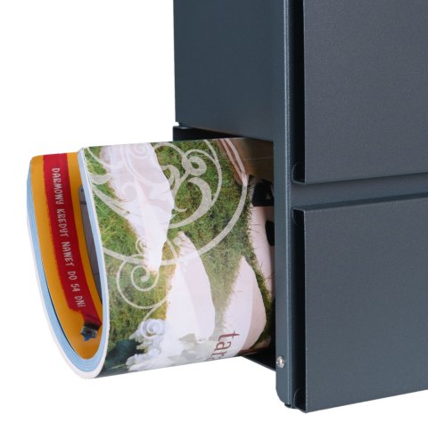 Skrzynka na listy TOVE z gazetnikiem antracyt