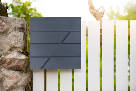 Skrzynka na listy TOVE z gazetnikiem antracyt