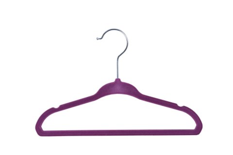 Wieszak welurowy Mini komplet 10 szt. - mix kolorów