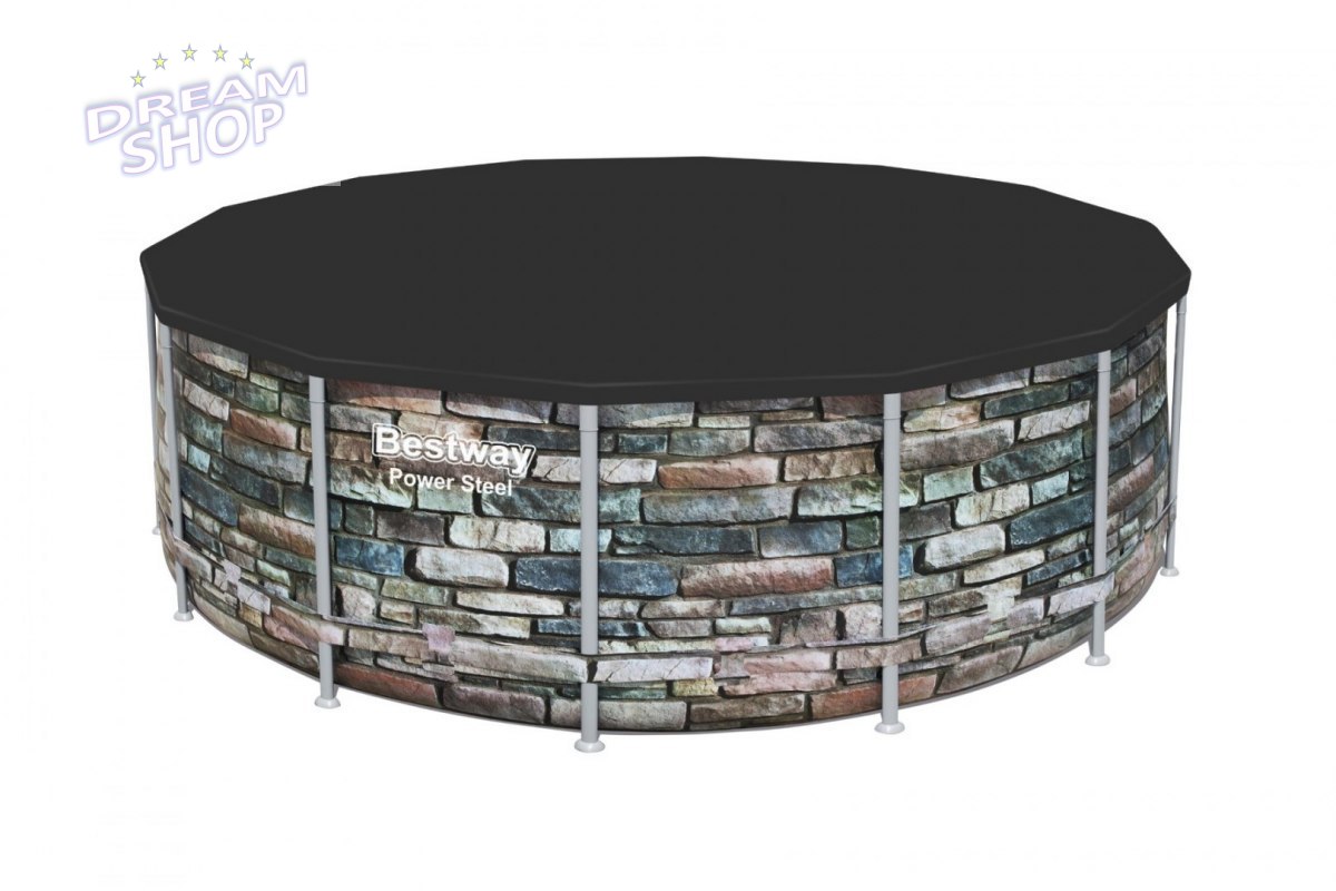 Basen Stelażowy 14 FT / 427 x 122 cm Power Steel BESTWAY Basen Stelażowy 14 FT / 427 x 122 cm Power Steel BESTWAY