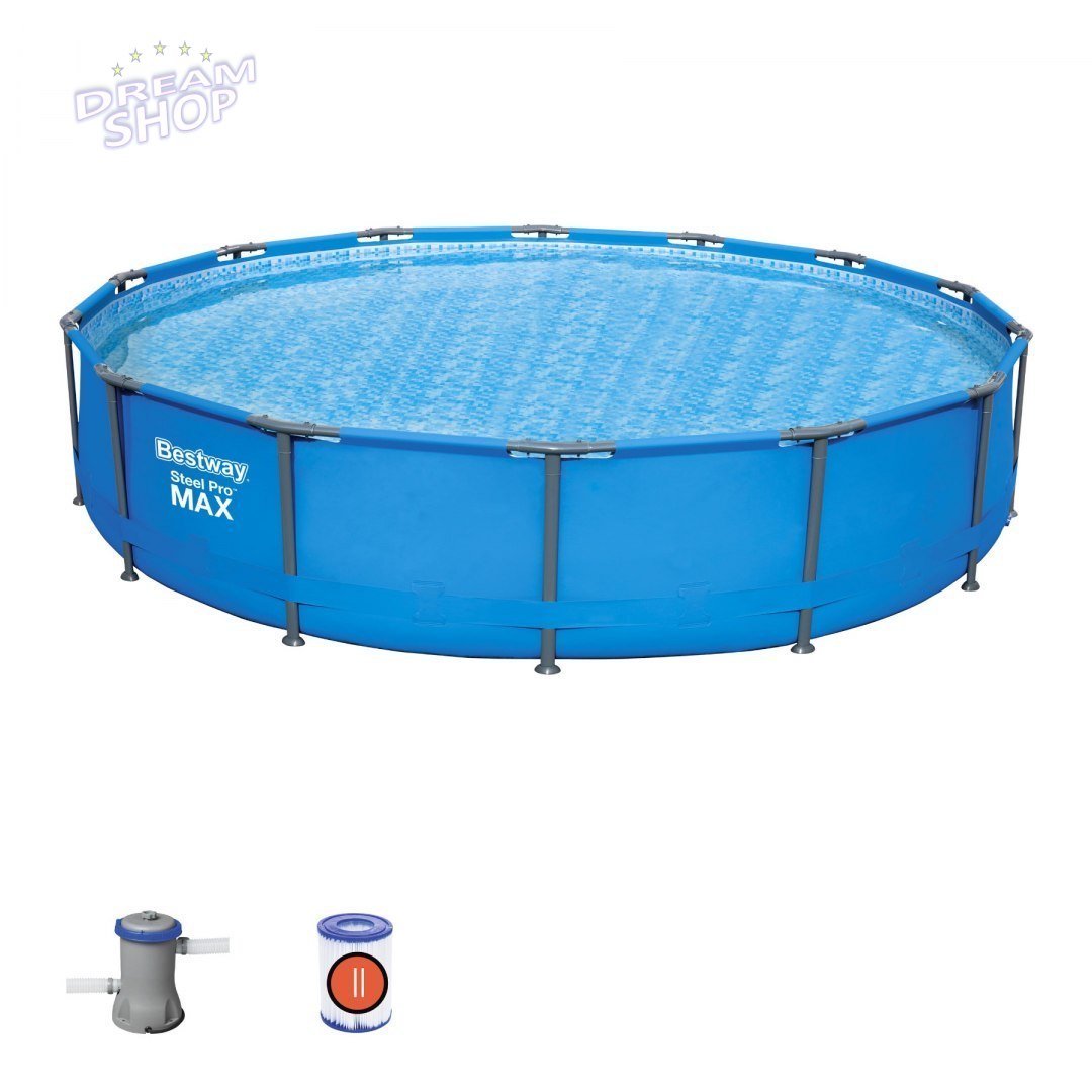 Basen Stelażowy 14 FT / 427 x 84 cm Steel Pro Max BESTWAY Basen Stelażowy 14 FT / 427 x 84 cm Steel Pro Max BESTWAY