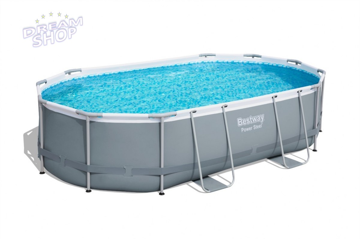 Basen Stelażowy 16 x 10 FT / 488 x 305 x 107 cm Power Steel BESTWAY Basen Stelażowy 16 x 10 FT / 488 x 305 x 107 cm Power Steel BESTWAY