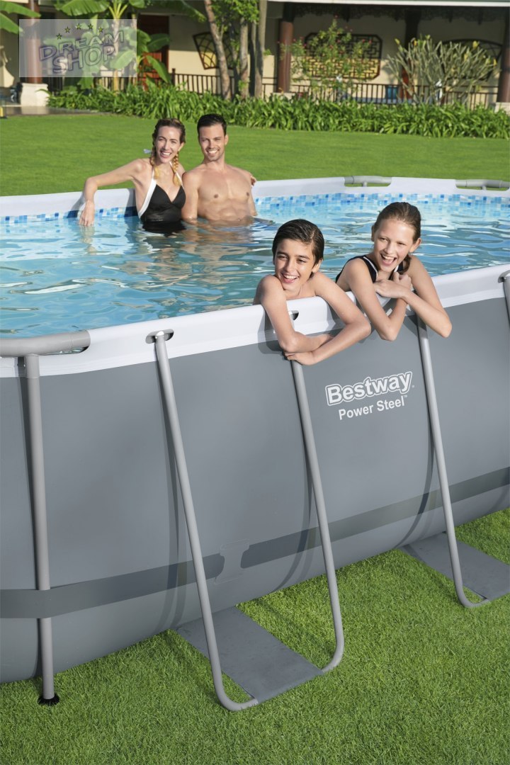 Basen Stelażowy 16 x 10 FT / 488 x 305 x 107 cm Power Steel BESTWAY Basen Stelażowy 16 x 10 FT / 488 x 305 x 107 cm Power Steel BESTWAY
