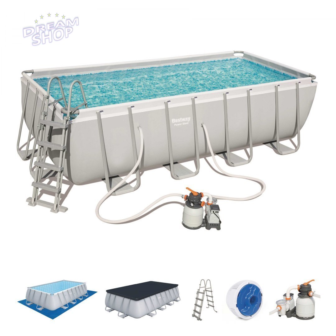 Basen Stelażowy 16 x 8 FT / 488 x 244 x 122 cm Power Steel BESTWAY Basen Stelażowy 16 x 8 FT / 488 x 244 x 122 cm Power Steel BESTWAY