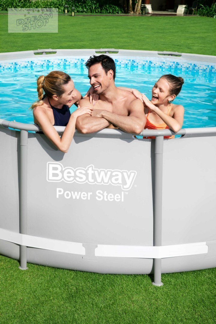 Basen Stelażowy 16FT 488x122 cm POWERSteel 6w1 BESTWAY Basen Stelażowy 16FT 488x122 cm POWERSteel 6w1 BESTWAY