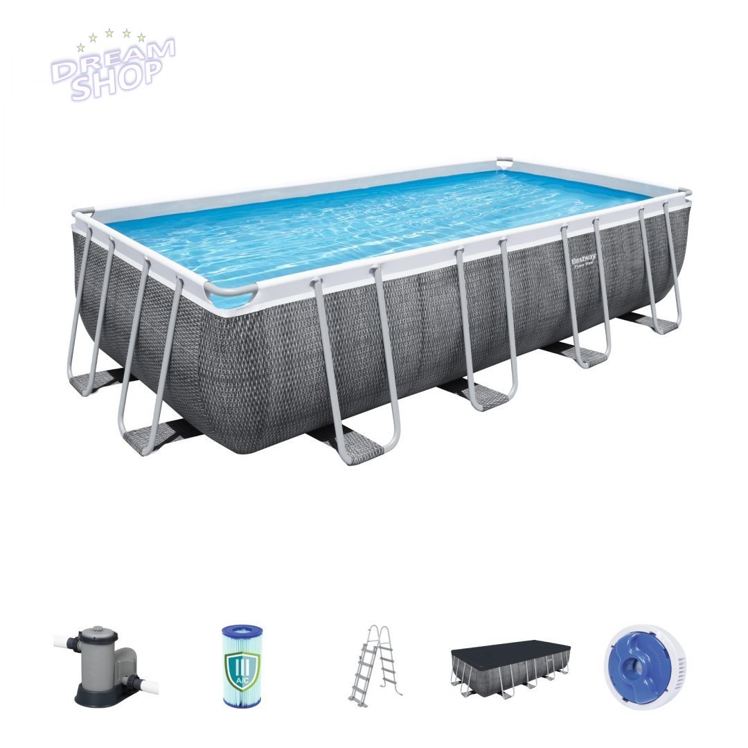 Basen Stelażowy 18 x 9 FT / 549 x 274 x 122 cm Power Steel BESTWAY Basen Stelażowy 18 x 9 FT / 549 x 274 x 122 cm Power Steel BESTWAY
