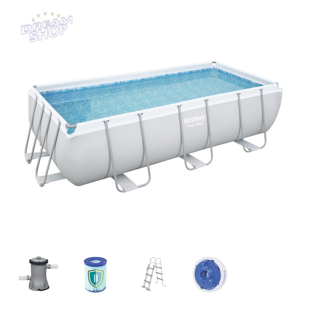 Basen Stelażowy 404x201x100cm POWERSteel BESTWAY Basen Stelażowy 404x201x100cm POWERSteel BESTWAY