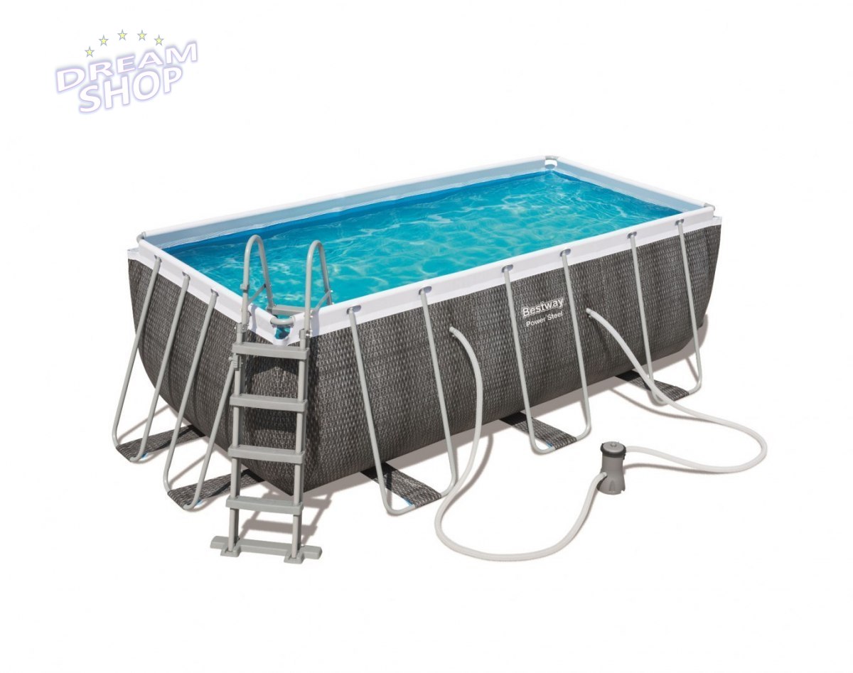 Basen Stelażowy 412 cm x 201 cm x 122 cm POWER STEEL BESTWAY Basen Stelażowy 412 cm x 201 cm x 122 cm POWER STEEL BESTWAY