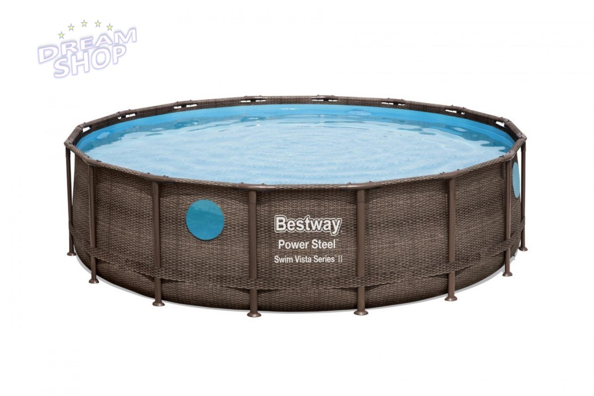 Basen Stelażowy 488 cm x 122 cm, Power Steel Swim VISTA series BESTWAY Basen Stelażowy 488 cm x 122 cm, Power Steel Swim VISTA series BESTWAY