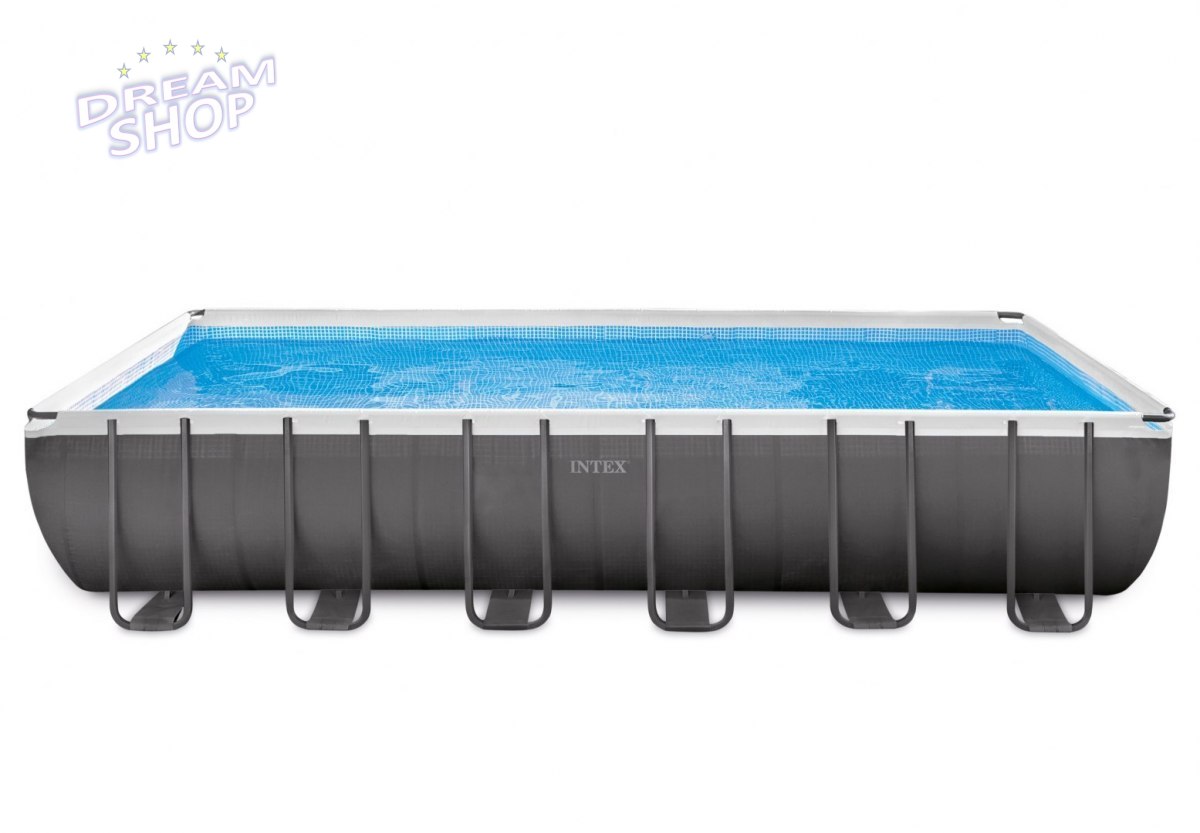 Basen Stelażowy Ultra Frame 24Ft x 12Ft / 732x366x132 cm z Systemem Słonej Wody INTEX Basen Stelażowy Ultra Frame 24Ft x 12Ft / 732x366x132 cm z Systemem Słonej Wody INTEX