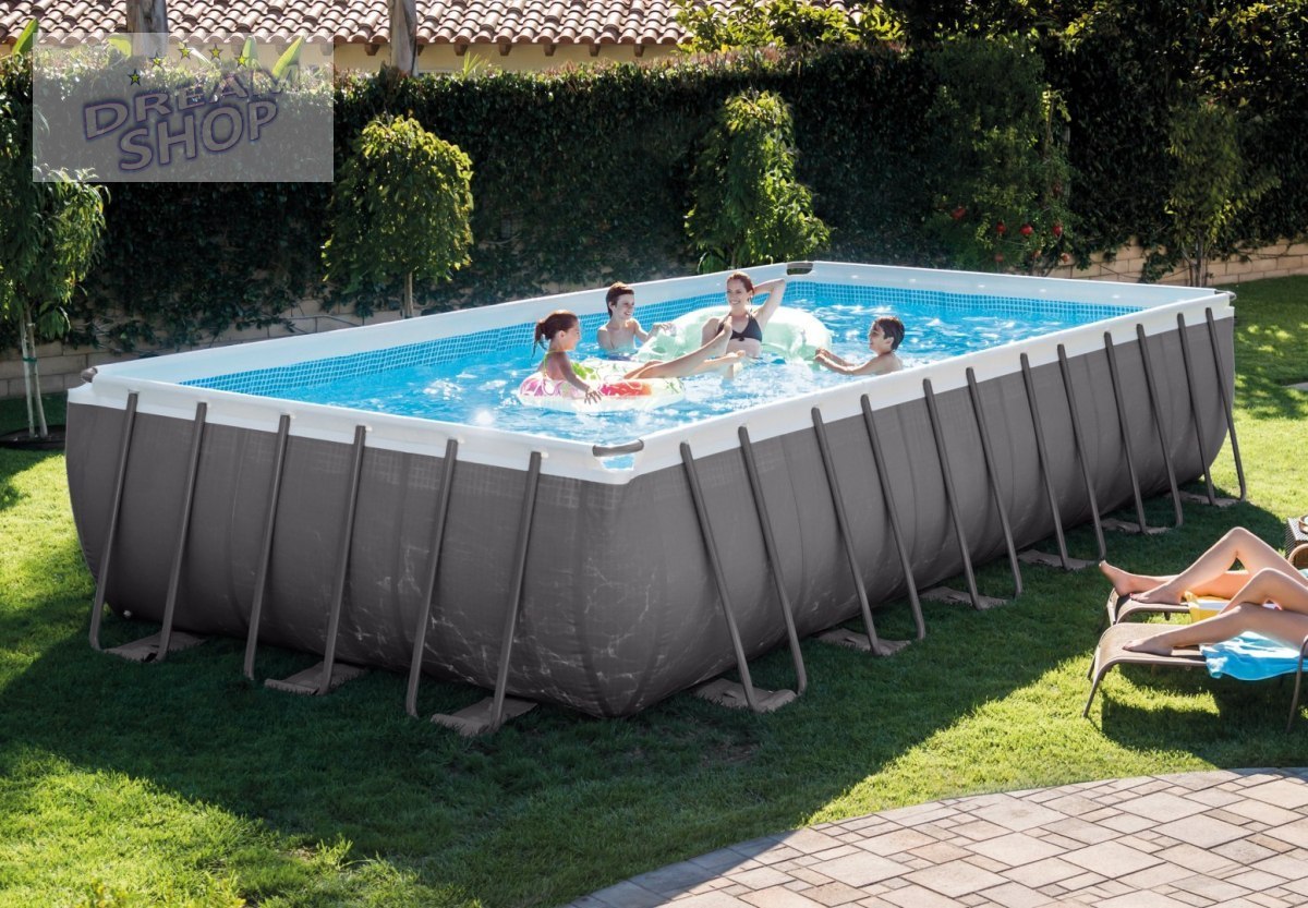 Basen Stelażowy Ultra Frame 24Ft x 12Ft / 732x366x132 cm z Systemem Słonej Wody INTEX Basen Stelażowy Ultra Frame 24Ft x 12Ft / 732x366x132 cm z Systemem Słonej Wody INTEX