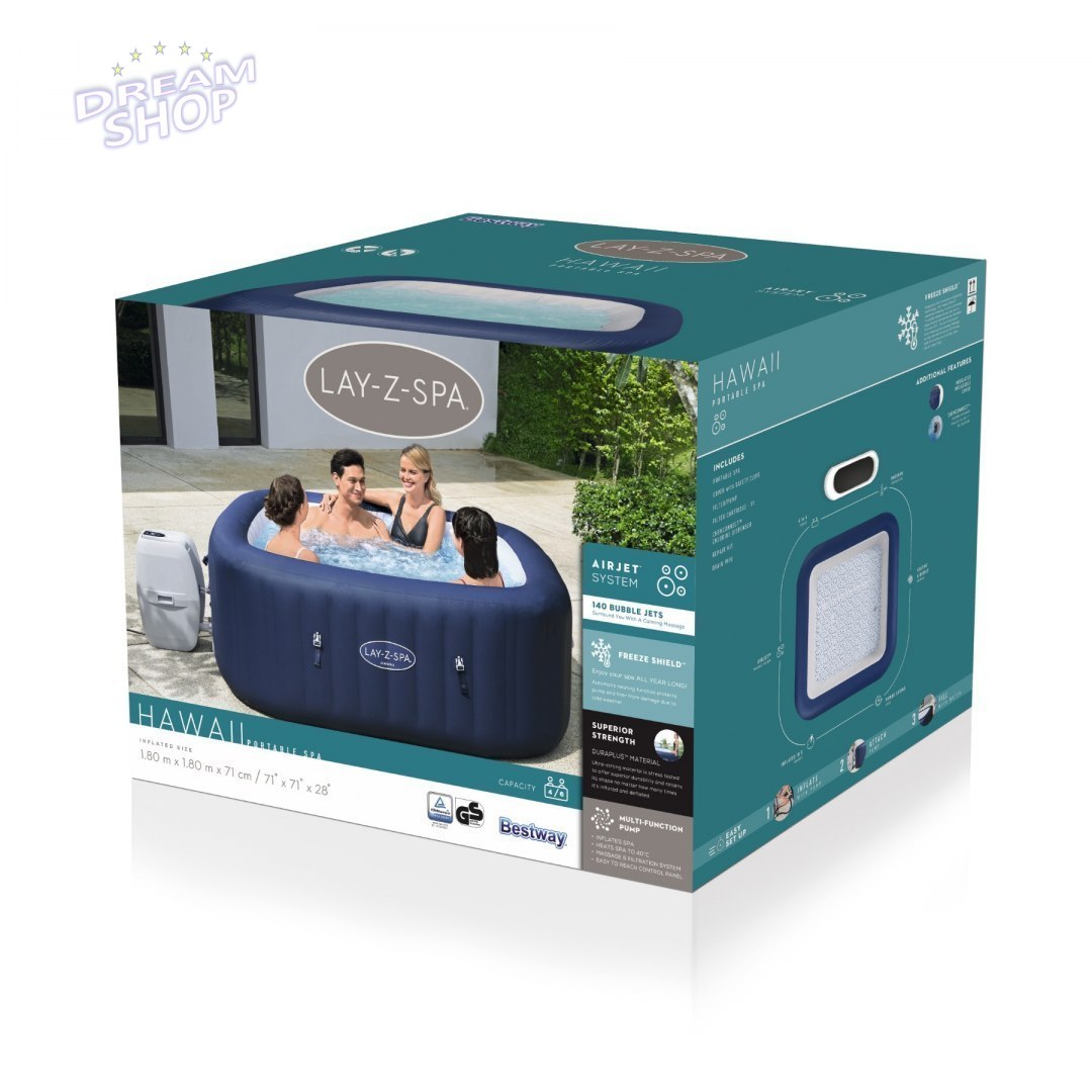 Lay-Z-Spa Hawaii AirJet Jacuzzi BESTWAY Lay-Z-Spa Hawaii AirJet Jacuzzi BESTWAY