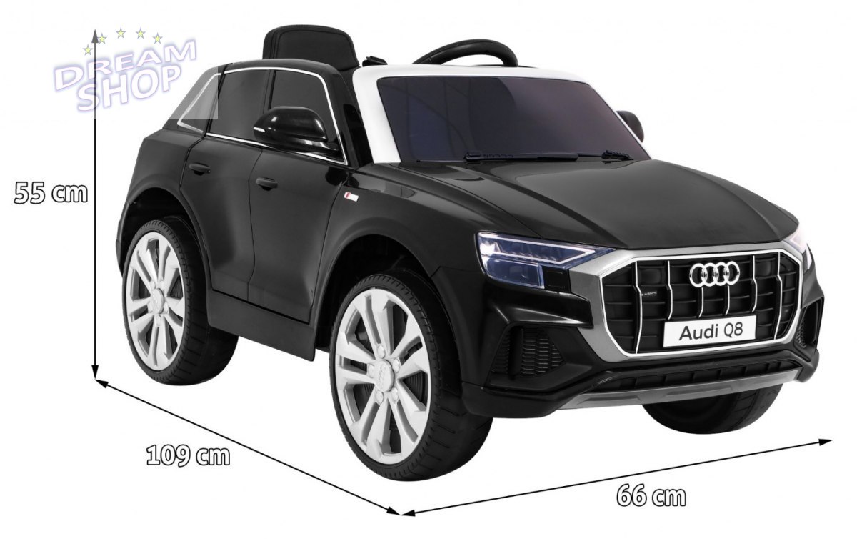 Pojazd Audi Q8 LIFT Czarny Pojazd Audi Q8 LIFT Czarny