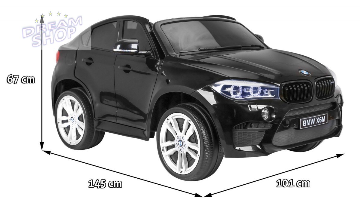 Pojazd BMW X6M 2 os. XXL Lakierowany Czarny Pojazd BMW X6M 2 os. XXL Lakierowany Czarny
