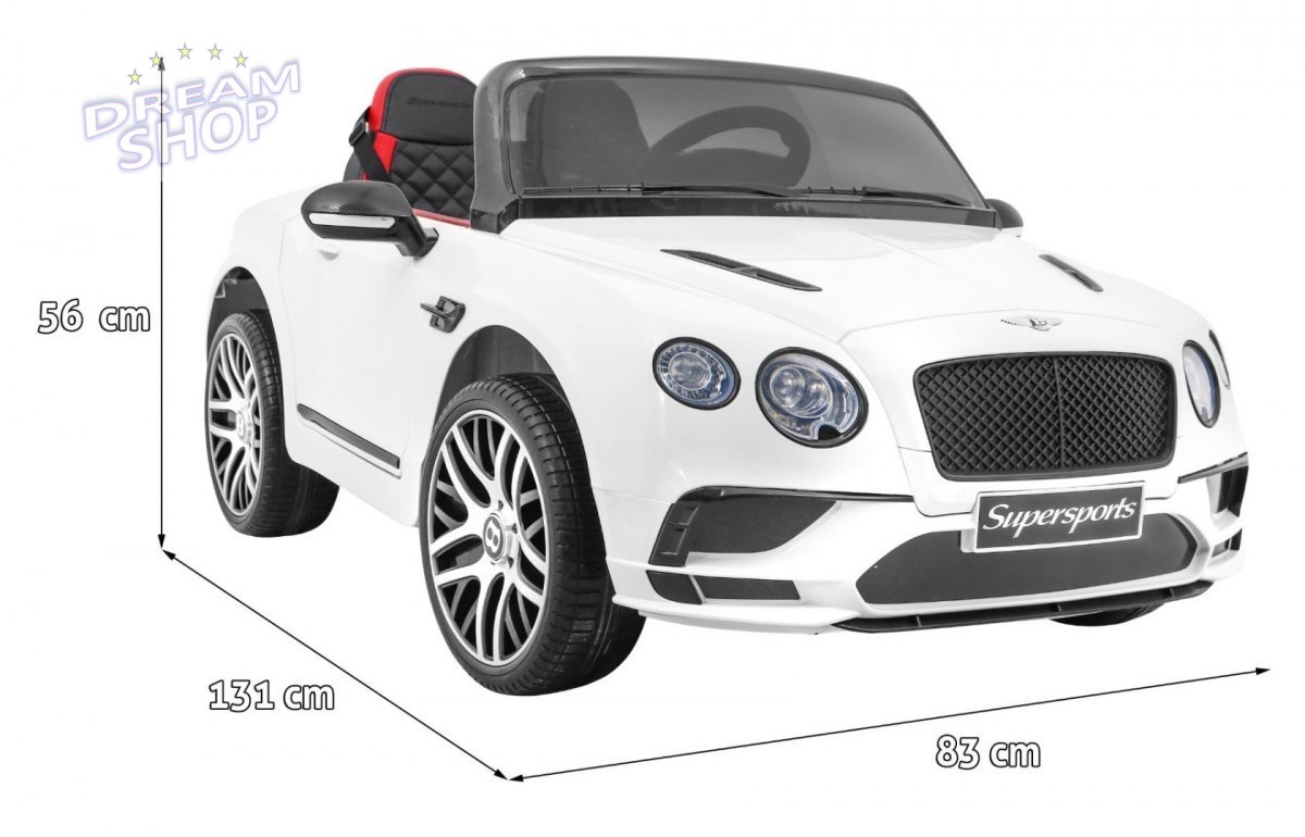 Pojazd Bentley Continental Biały Pojazd Bentley Continental Biały