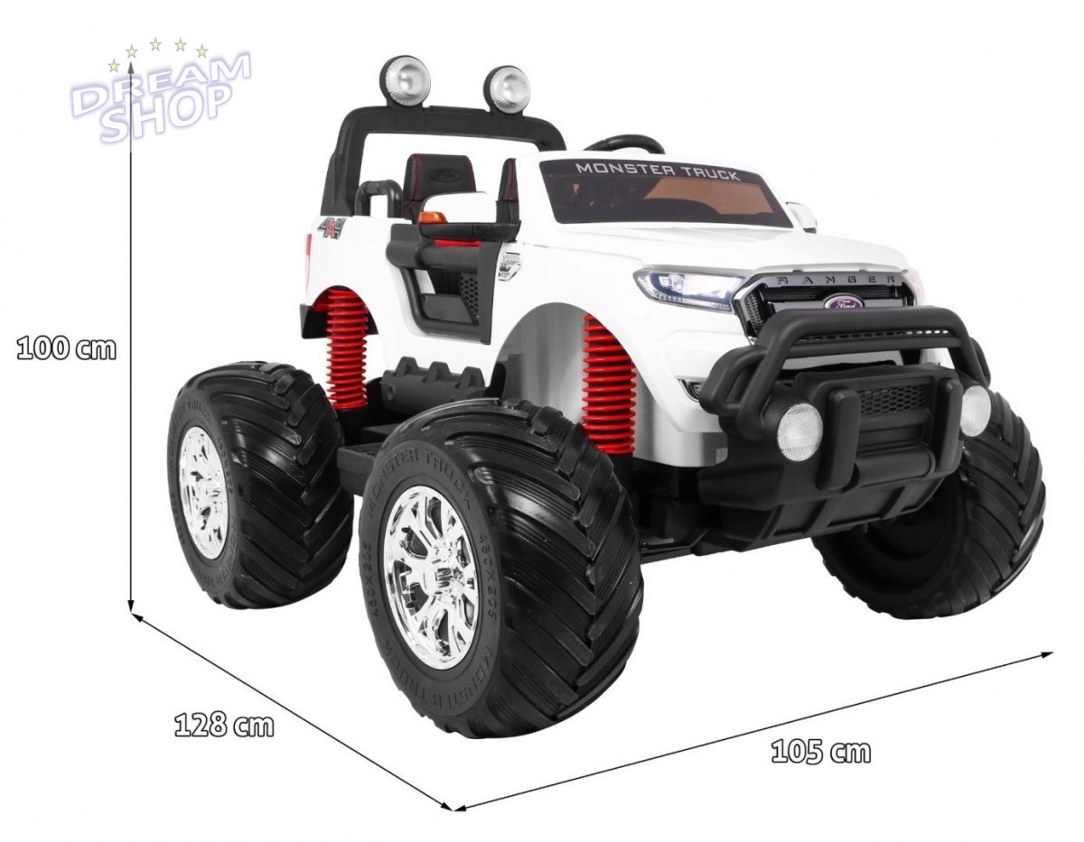 Pojazd Ford Ranger MONSTER 4x4 Biały Pojazd Ford Ranger MONSTER 4x4 Biały
