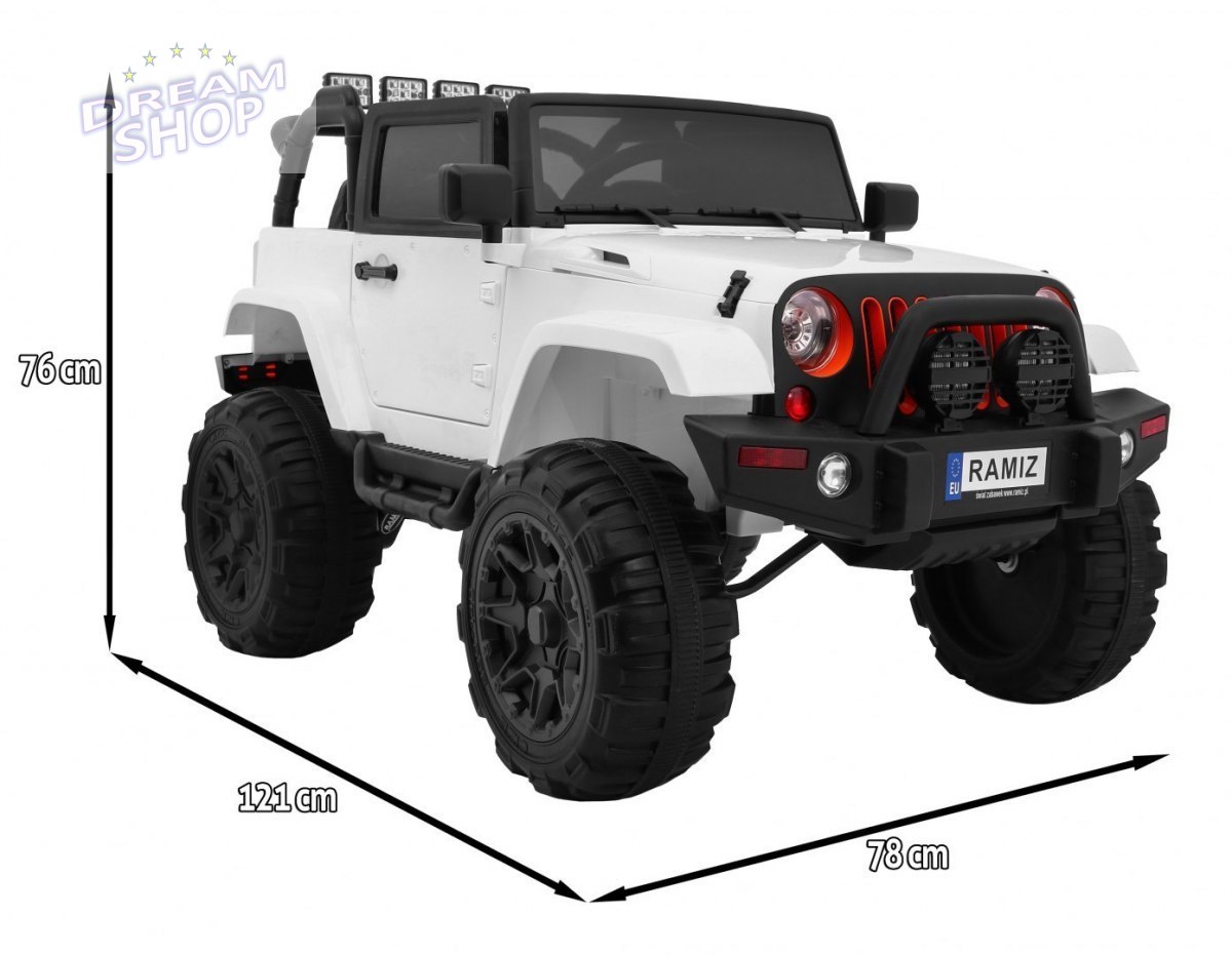 Pojazd Jeep All Terrain Biały Pojazd Jeep All Terrain Biały