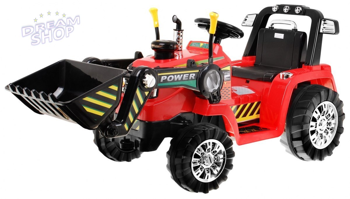 Pojazd Koparka Traktor Czerwona Pojazd Koparka Traktor Czerwona