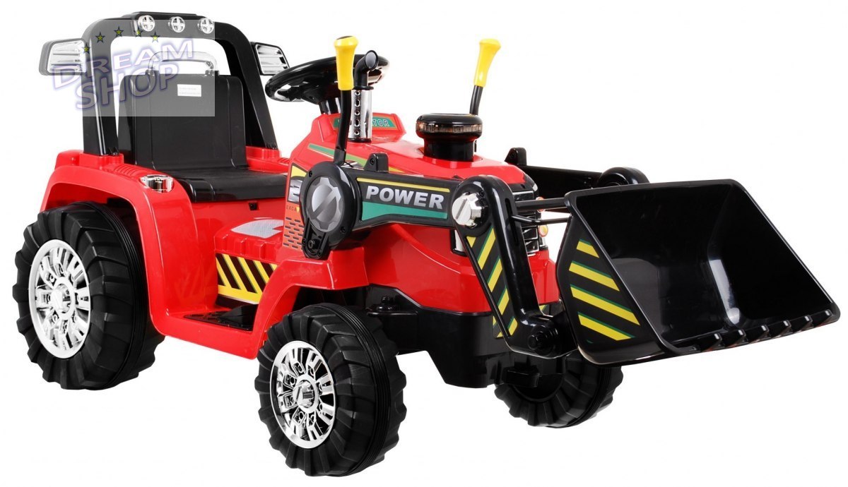 Pojazd Koparka Traktor Czerwona Pojazd Koparka Traktor Czerwona
