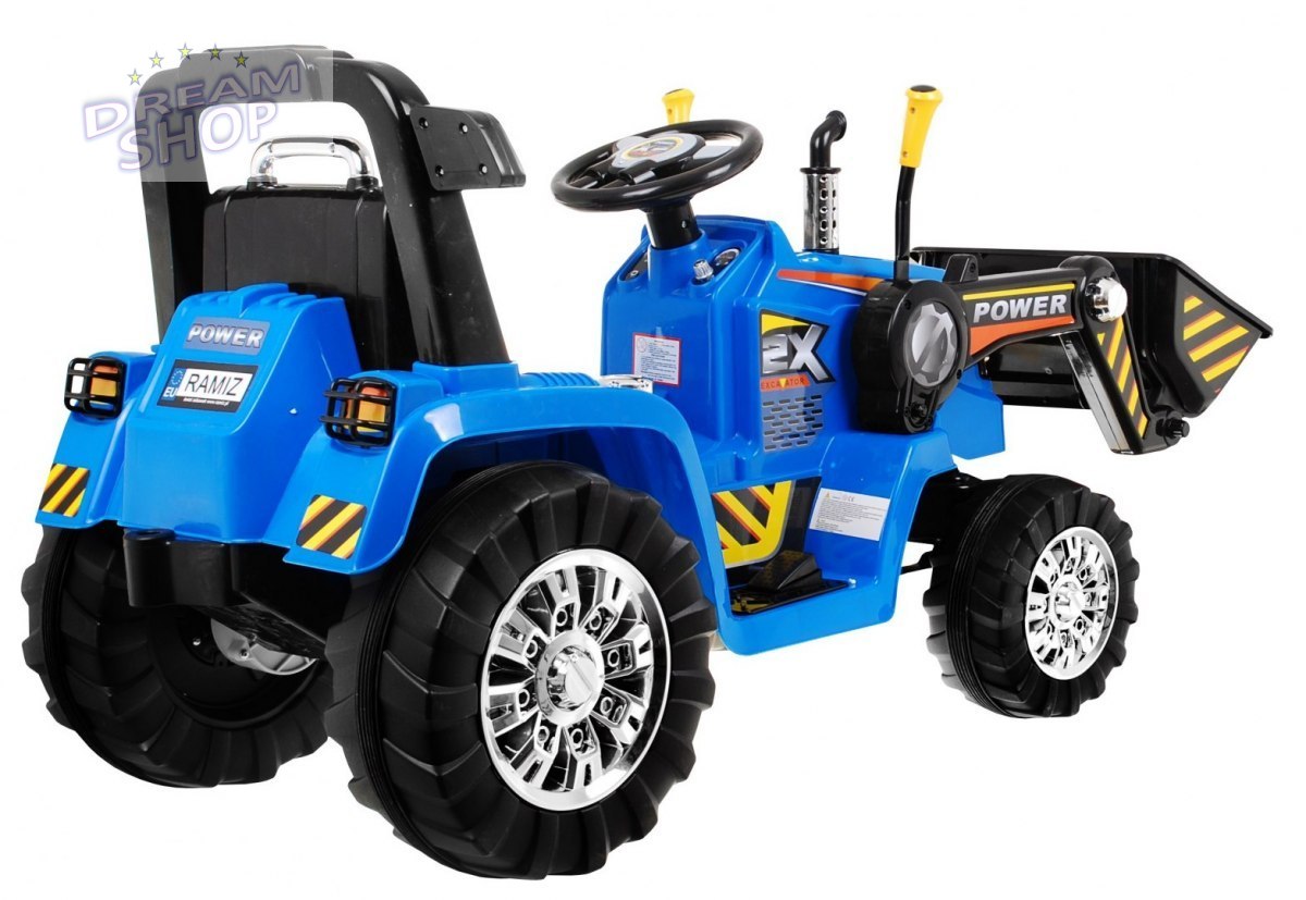 Pojazd Koparka Traktor Niebieska Pojazd Koparka Traktor Niebieska