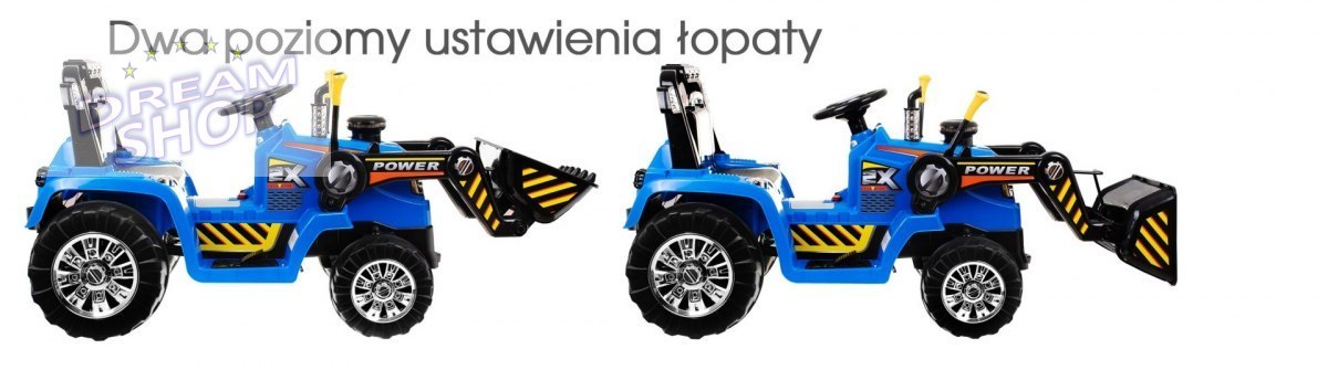 Pojazd Koparka Traktor Niebieska Pojazd Koparka Traktor Niebieska