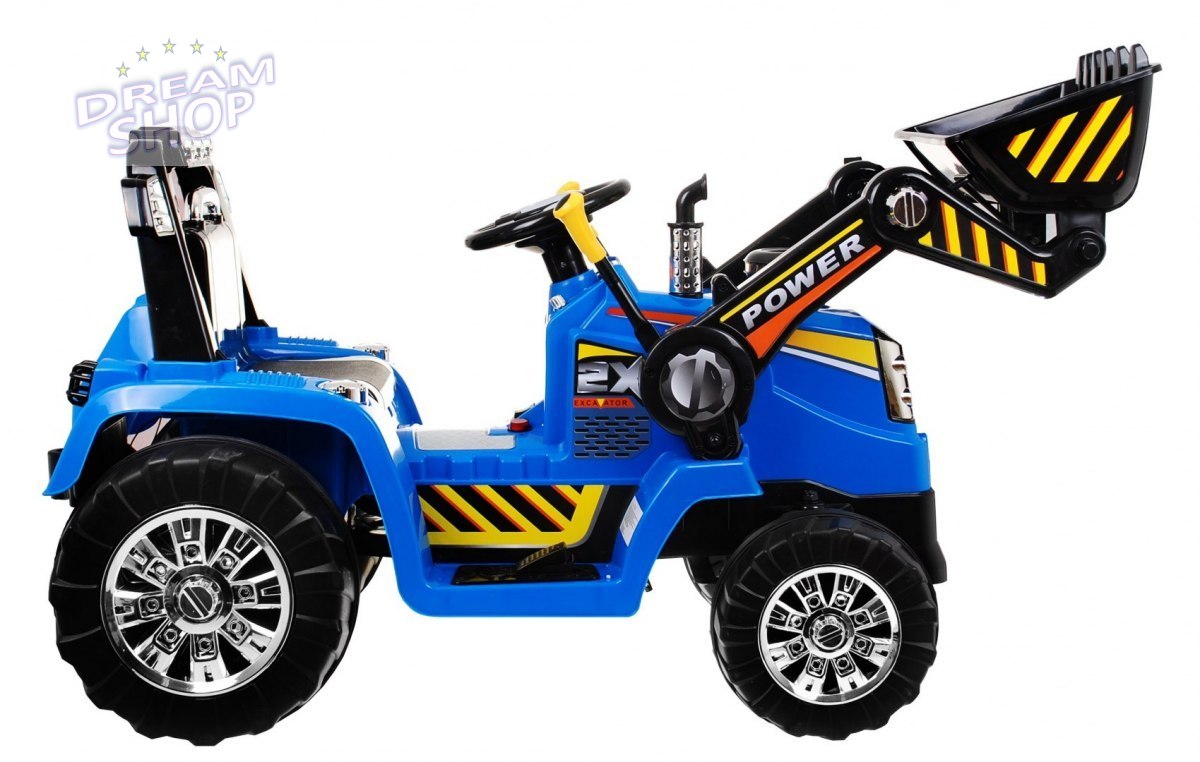 Pojazd Koparka Traktor Niebieska Pojazd Koparka Traktor Niebieska