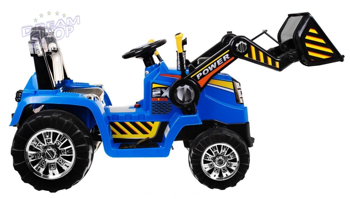 Pojazd Koparka Traktor Niebieska Pojazd Koparka Traktor Niebieska