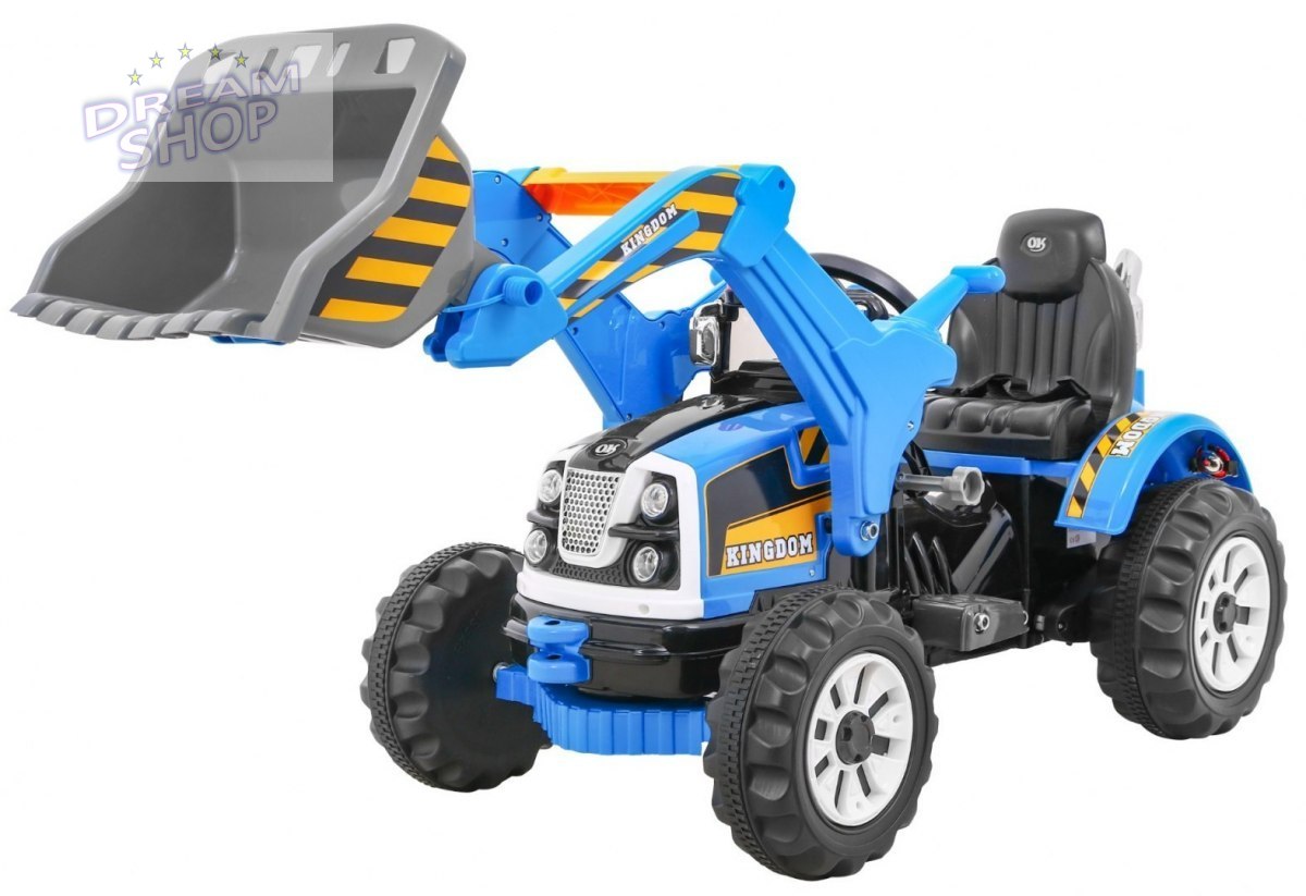 Pojazd Koparka Traktor Niebieska