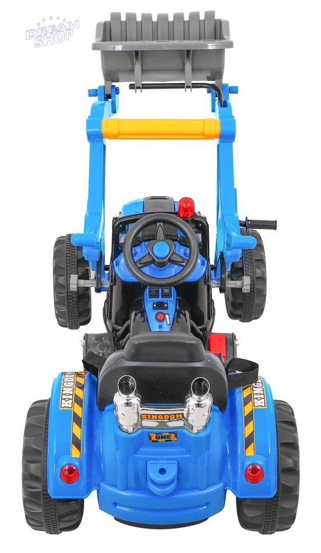Pojazd Koparka Traktor Niebieska Pojazd Koparka Traktor Niebieska
