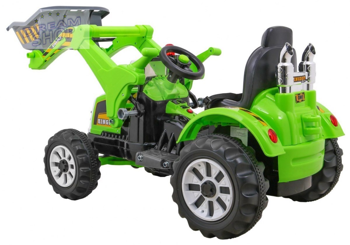 Pojazd Koparka Traktor Zielona