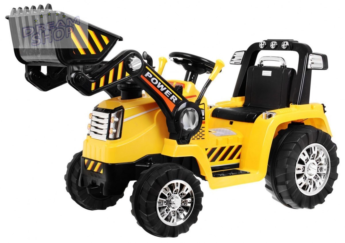 Pojazd Koparka Traktor Żółta Pojazd Koparka Traktor Żółta